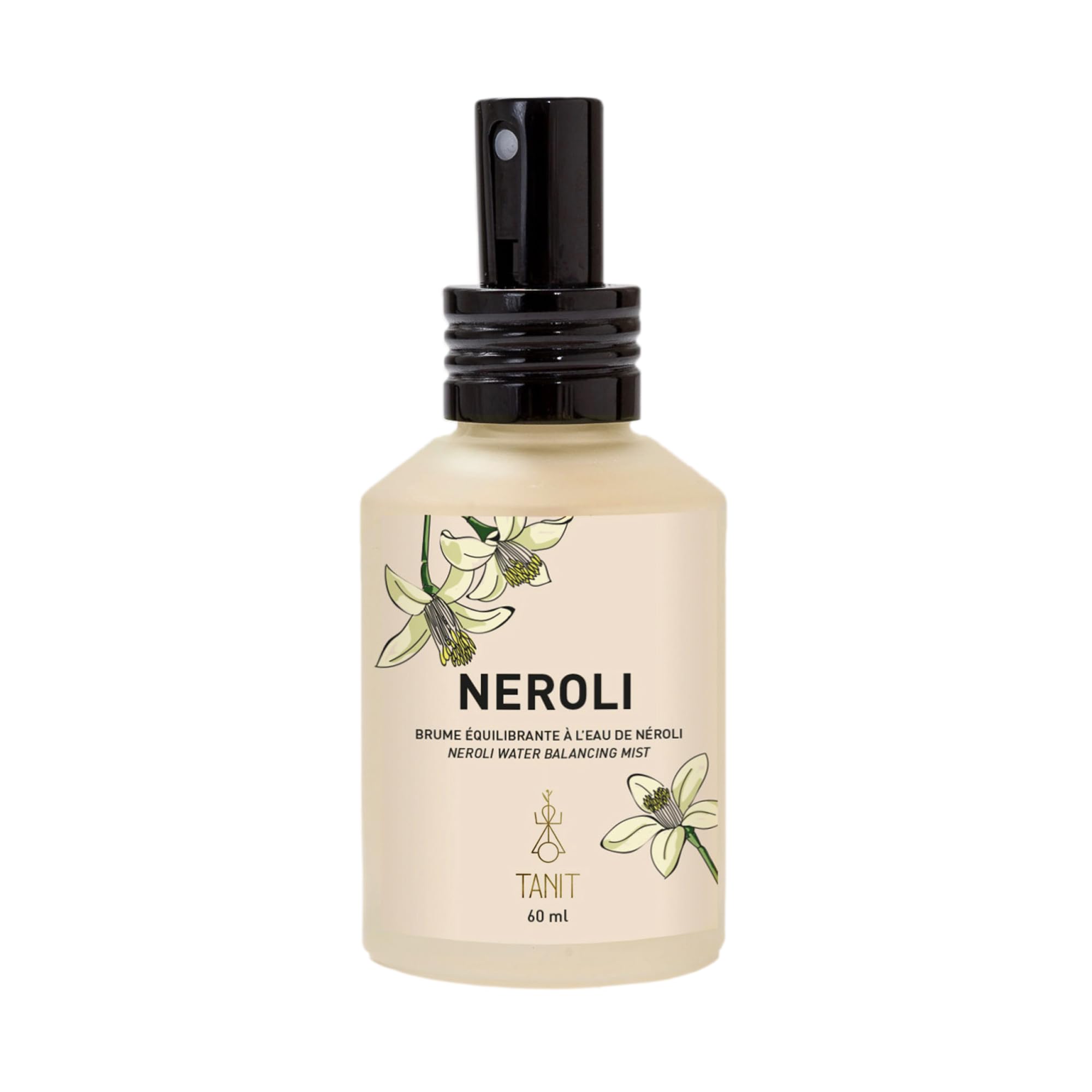 TANIT - Eau de Fleur d'Oranger Biologique - Hydrolat de Néroli 100% Pur et Naturel - Vegan - Citrus Aurantium (Néroli) Water - Brume Corporelle et Spray Tonifiant - Fraîcheur Instantanée (60ml)