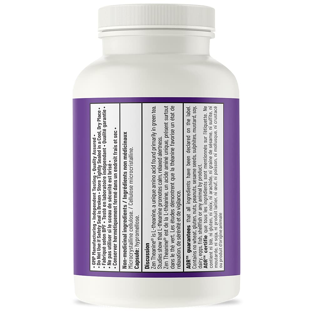 AOR - Zen Théanine - 60 gélules - Favorise la relaxation sans somnolence