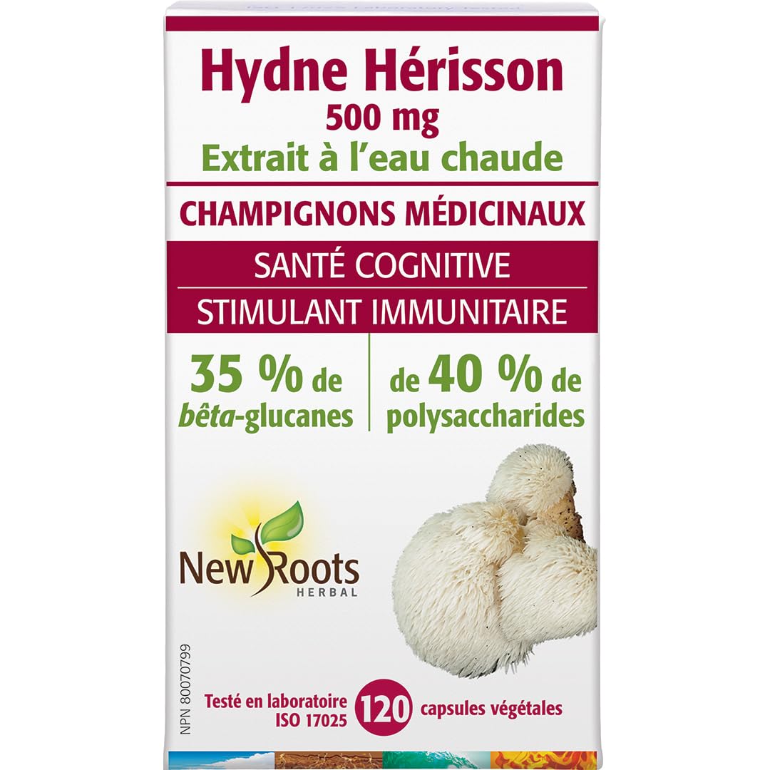 New Roots Herbal Lion's Mane Extract, 120 Capsules, 120-Day Supply