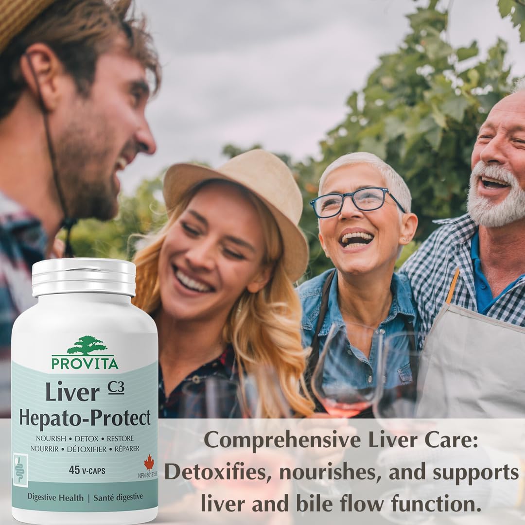 Provita Liver Hepato-Protect™ - Formule complète de détoxification et de régénération du foie - Végane et sans OGM