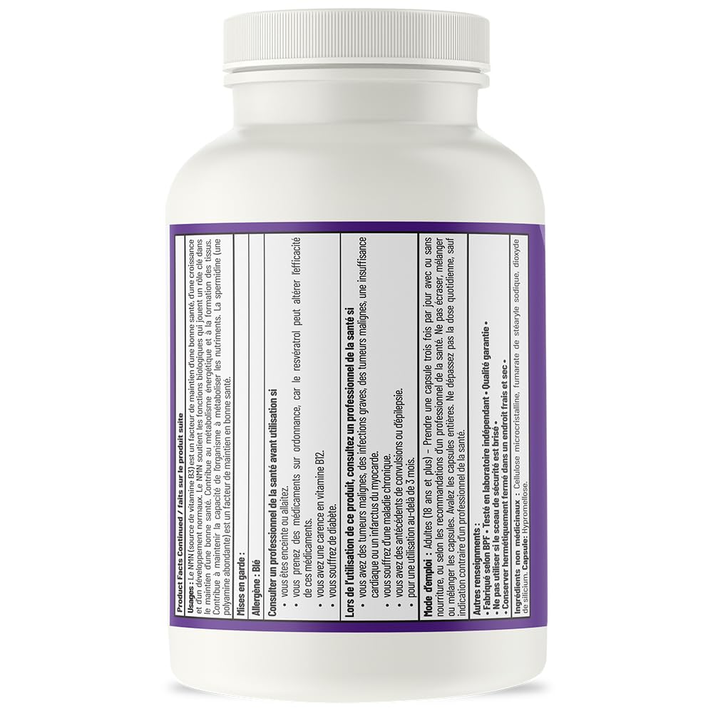 AOR Urolithin A+ Capsules, NMN Supplement Canada, Resveratrol, 90 Capsules