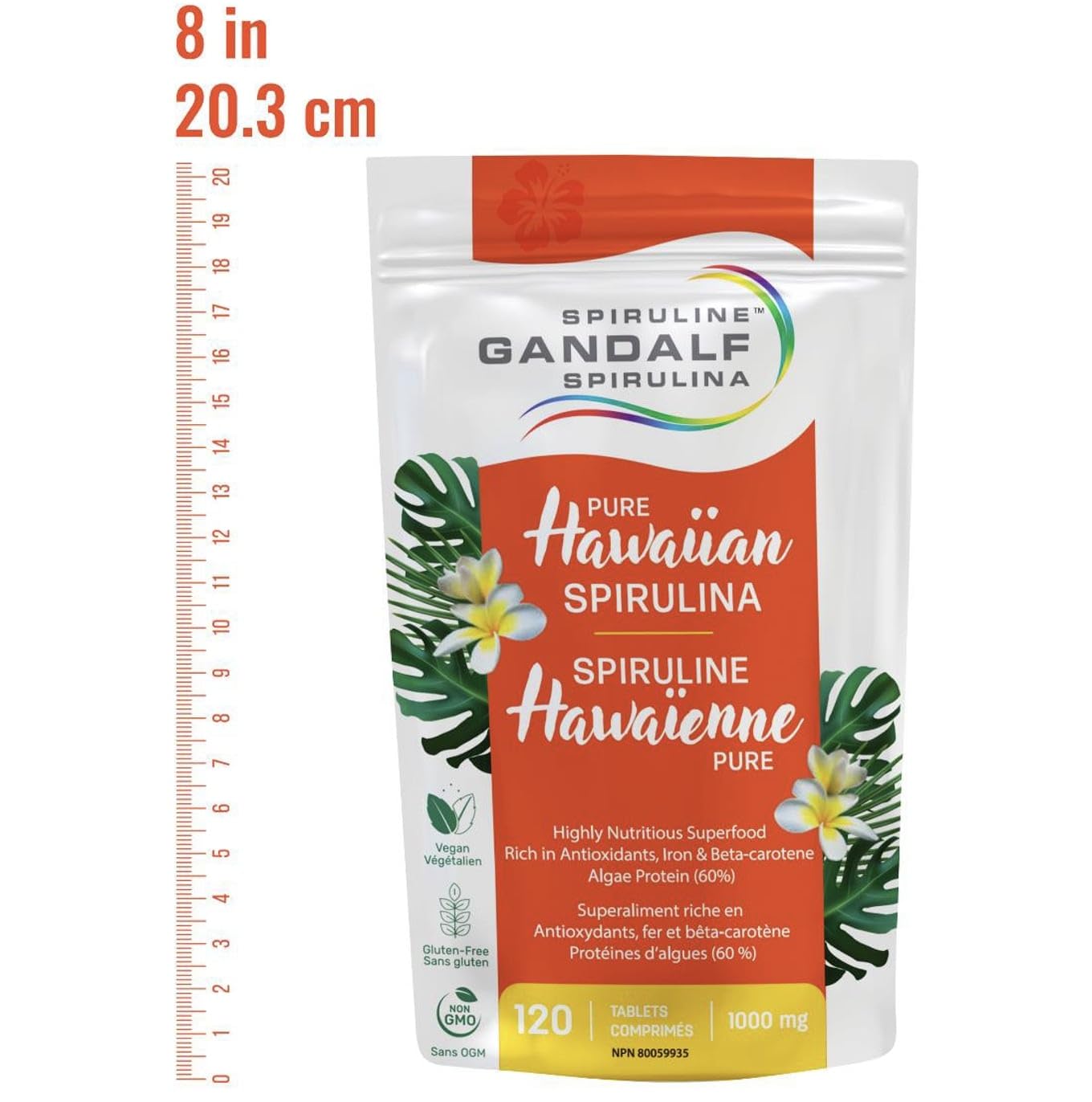 Gandalf Pure Hawaiian Spirulina 1000mg