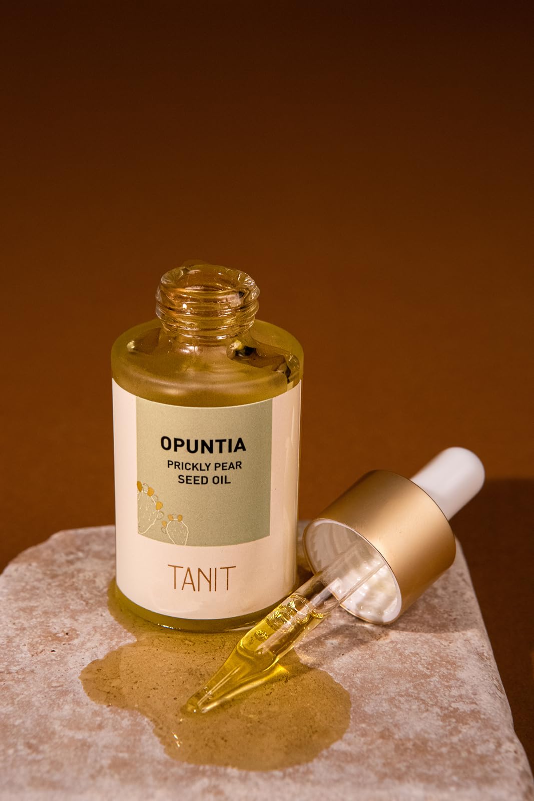 TANIT | Prickly Pear (Opuntia ficus indica) Seed oil for face, body, hair and nails | Barbary fig oil | Cactus Oil | Organic Certified ECOCERT USDA | 100% Pure | Huile de graine de figue de barbarie (15ml&30ml)