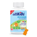 allKiDz Multivitamin Gummy Bears for Kids Children, Made in Canada, Plant-Based, Sugar-Free, Gelatin-Free, Complete Multi Vitamin Mineral Supplement, 11 Essential Nutrients Including Folate, Vitamin A, B, C, D3, E and Zinc for Immune Health, Natural Orang