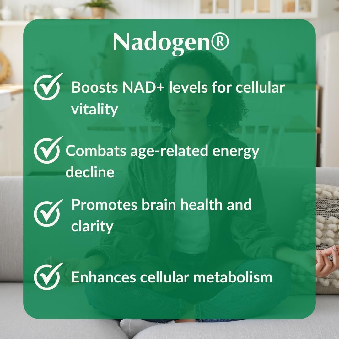 Provita Nadogen® - Augmente le taux de NAD+, soutient le métabolisme énergétique cellulaire et lutte contre le vieillissement (60 gélules)