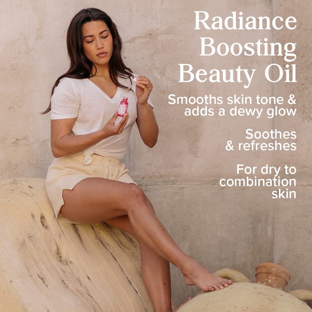 Heritage Store - Huile de rose | Soin nourrissant | Rose de Damas et Squalane | Hydratant et apaisant | Végan et sans cruauté animale | 30ml, Transparent