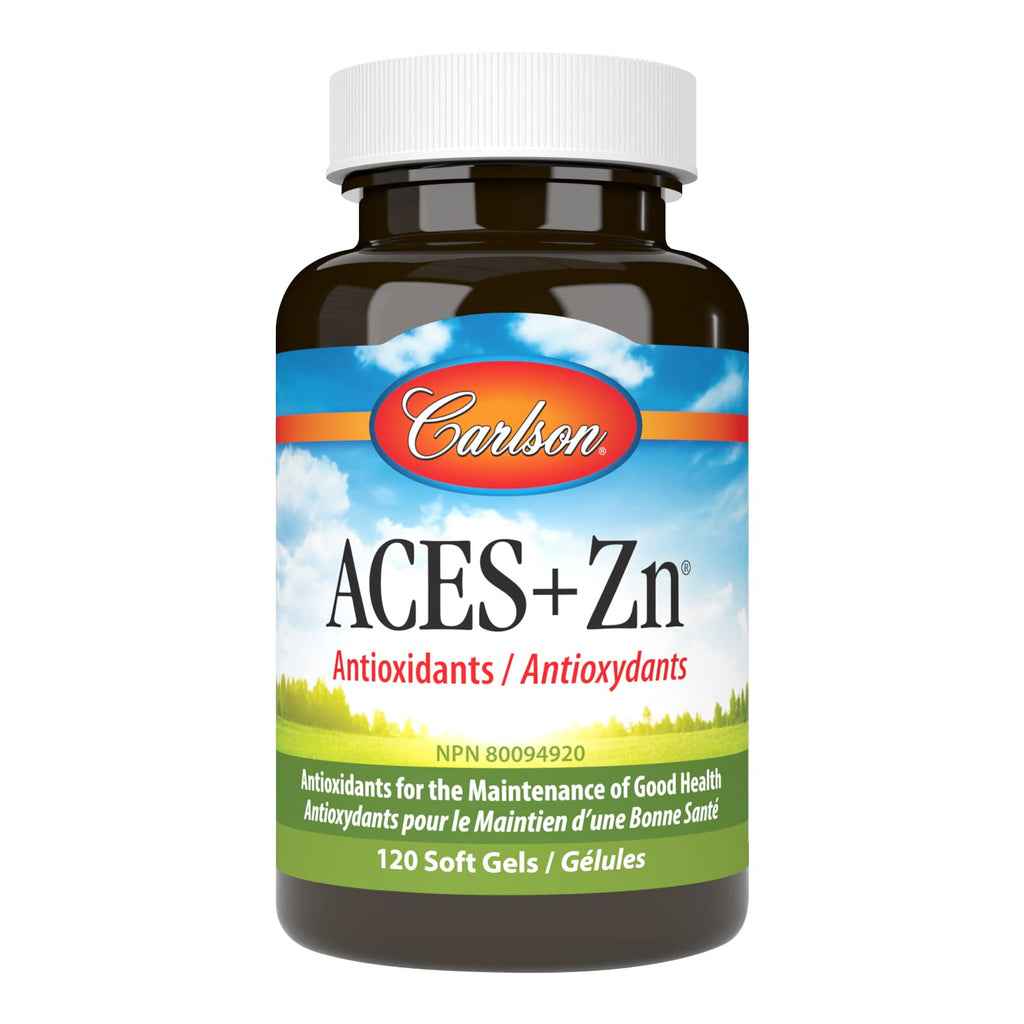 Carlson - ACES + Zn, Vitamins A, C, E + Selenium & Zinc, Multivitamin with Zinc, Selenium Multivitamin, Antioxidant