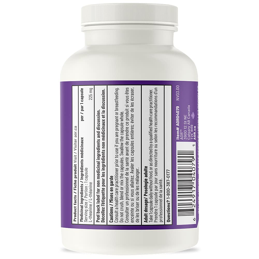 AOR - Zen Théanine - 60 gélules - Favorise la relaxation sans somnolence