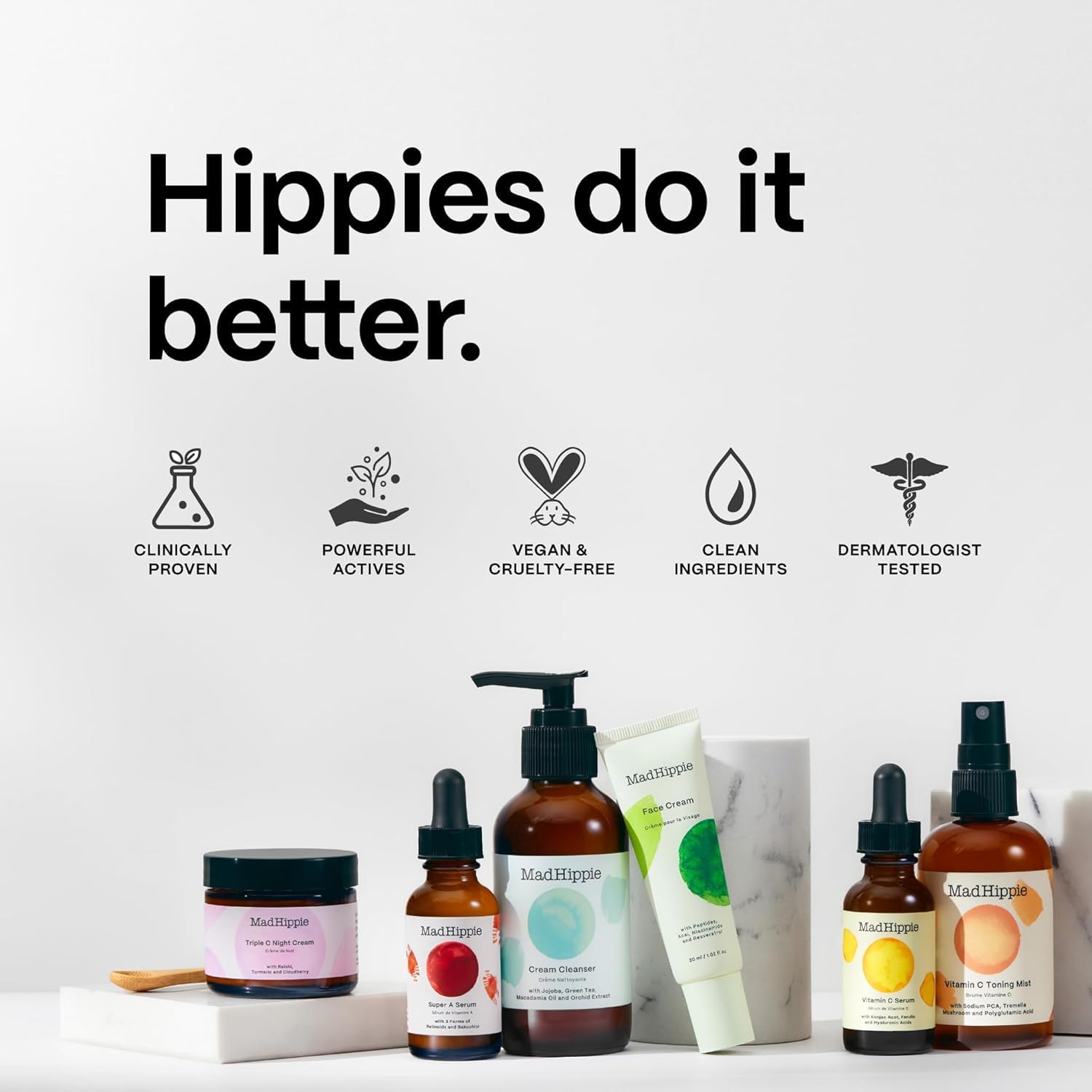 Soin du visage Microdermabrasion par Mad Hippie unisexe - Exfoliant 60 g