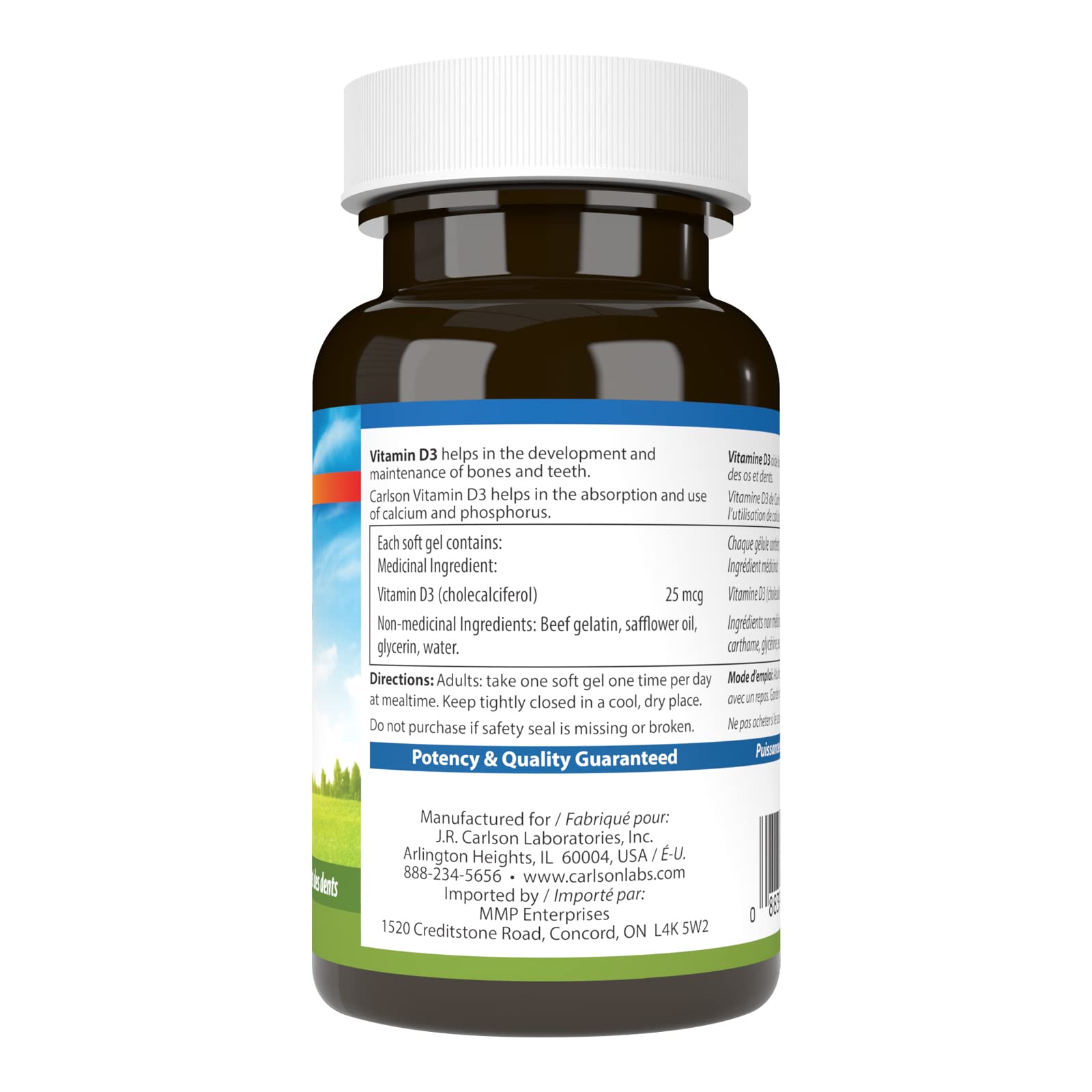 Carlson Vitamine D3 1000 UI