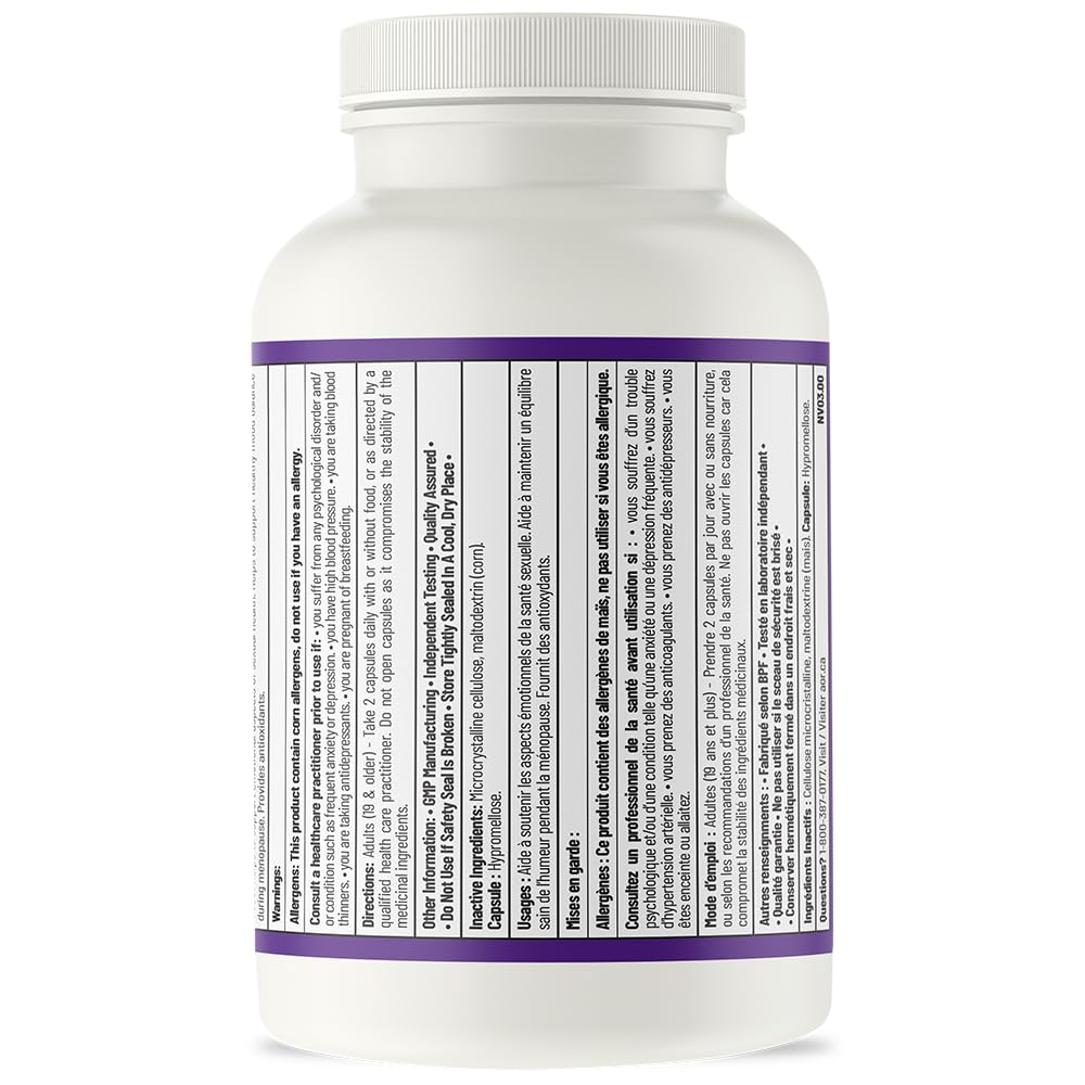 AOR Maca Root 375 mg, 180 capsules, 90 jours d'approvisionnement - Soutient l'énergie et la vitalité - Supplément d'extrait de racine de Maca, favorise une fonction hormonale équilibrée - Soutien ménopause et andropause - Végétalien, sans gluten