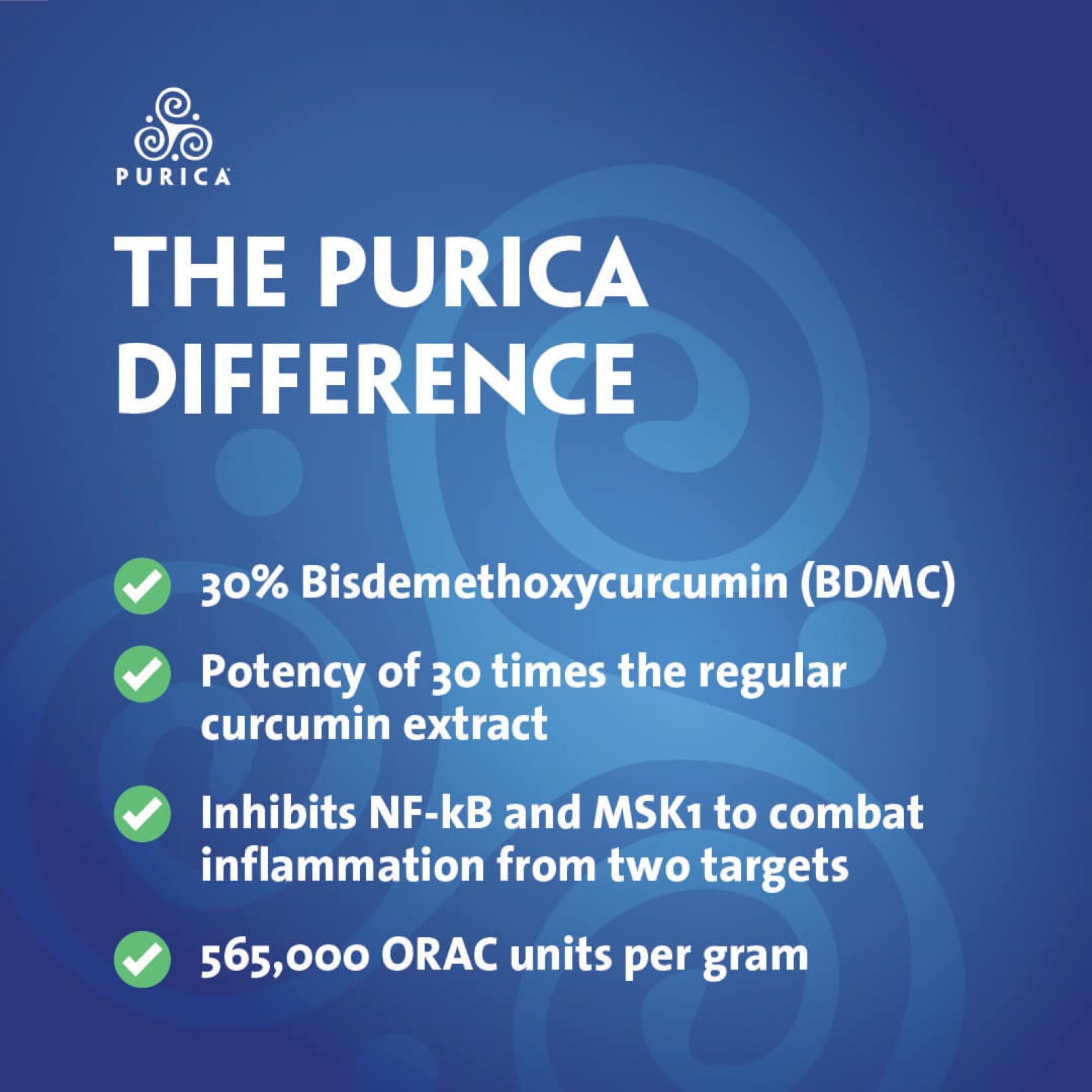 PURICA - Curcumin - Force supplémentaire - 30% BDMC - Vitamines pour la peau, Suppléments pour la santé du cerveau