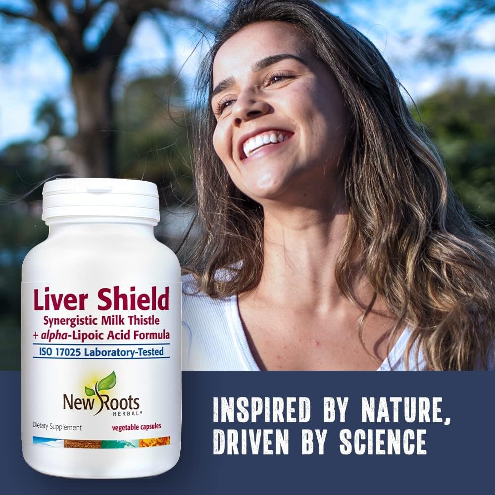 New Roots Herbal Protection du foie Formule synergique Chardon-Marie + Acide alpha-lipoïque