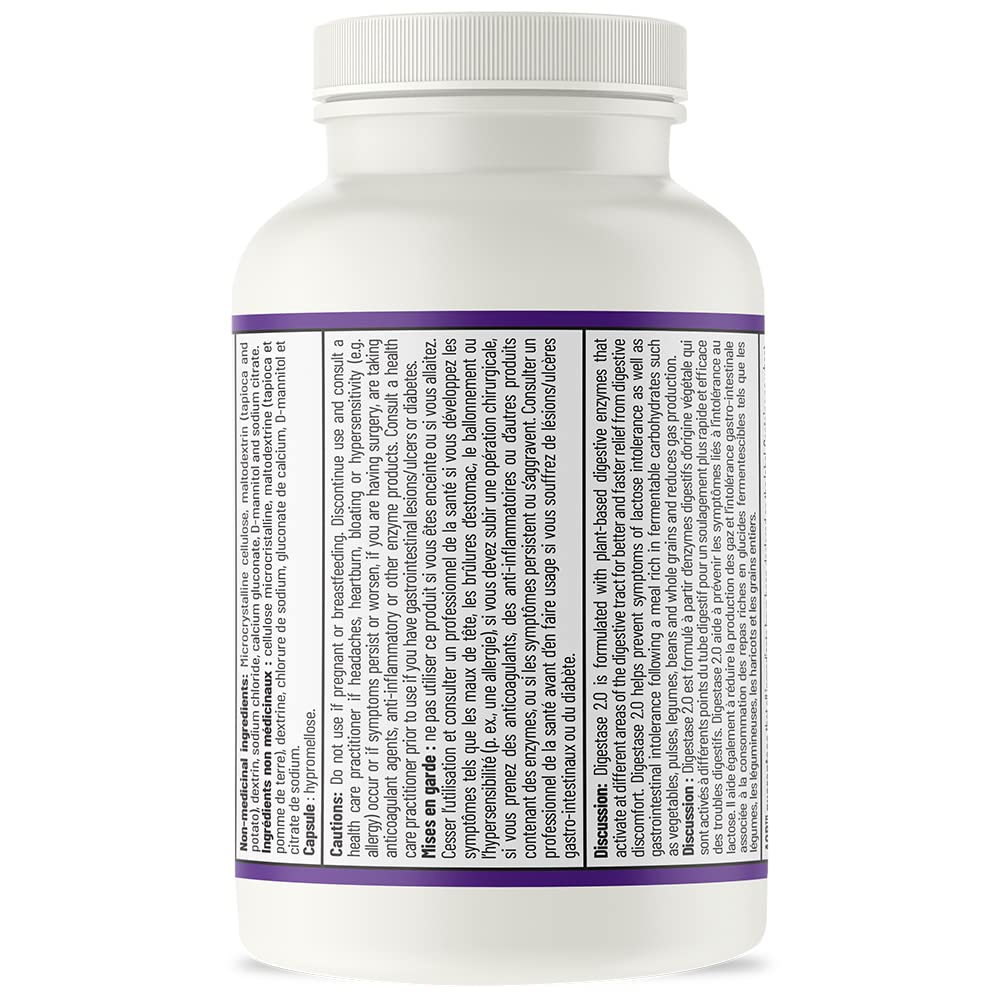 AOR Digestase Digestive Enzymes Supplement for Gas & Bloating, 90 Capsules