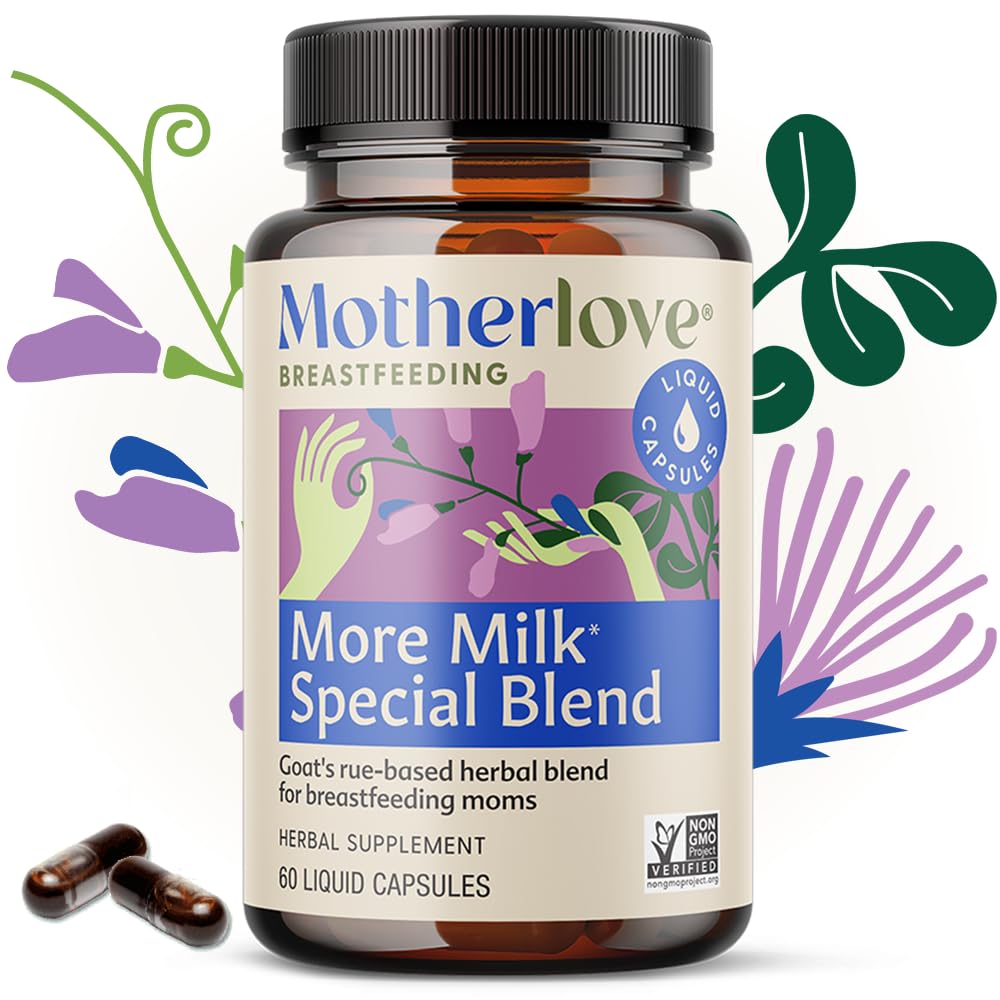 Motherlove More Milk Special Blend Vegan Capsules (60 caps) Herbal Lactation Supplement w/ Goat‚Äôs Rue to Build Mammary Tissue & Enhance Breast Milk Supply for Nursing & Pumping Moms‚ÄîOrganic Herbs, Non-GMO