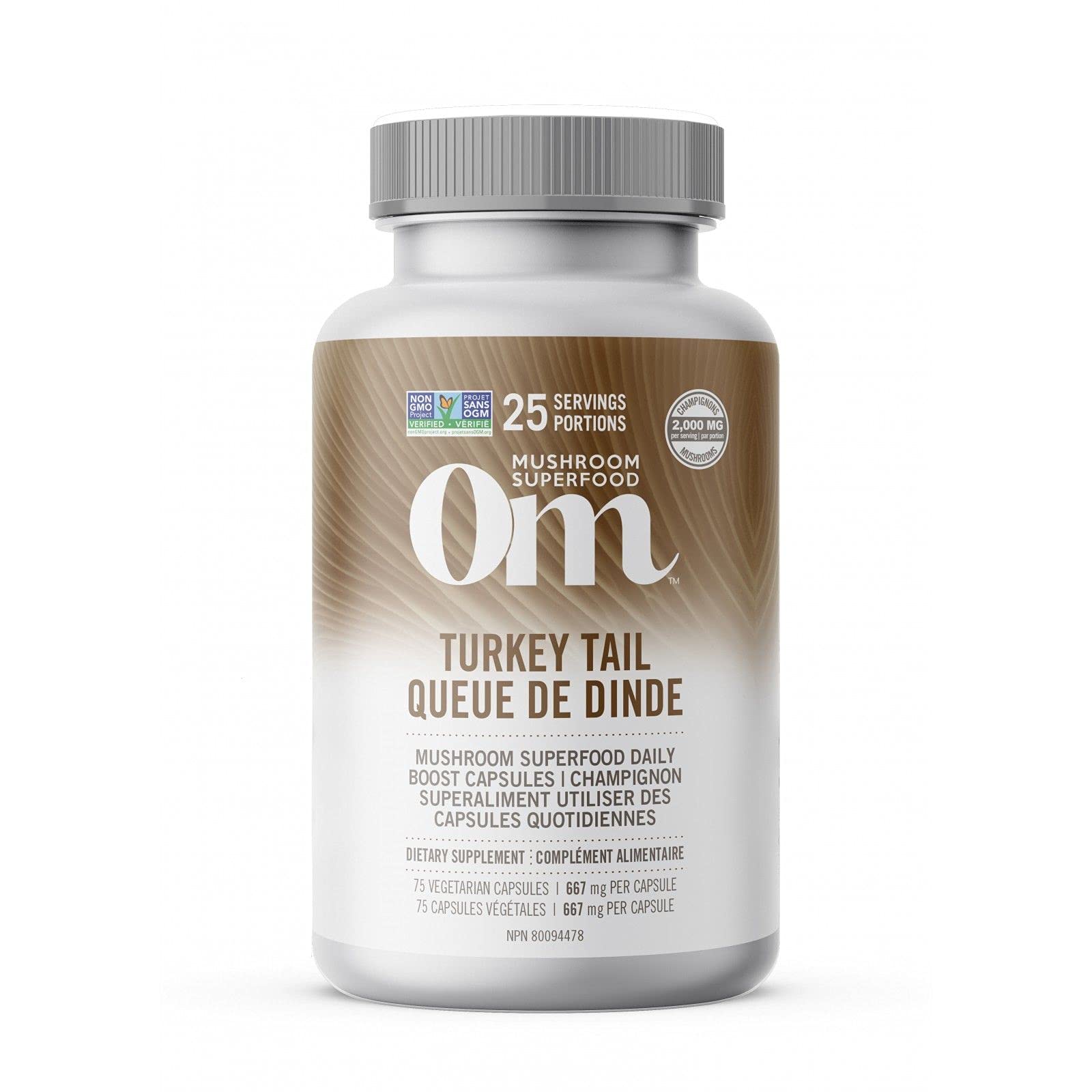 Om Turkey Tail Mushroom 667mg 75 capsules