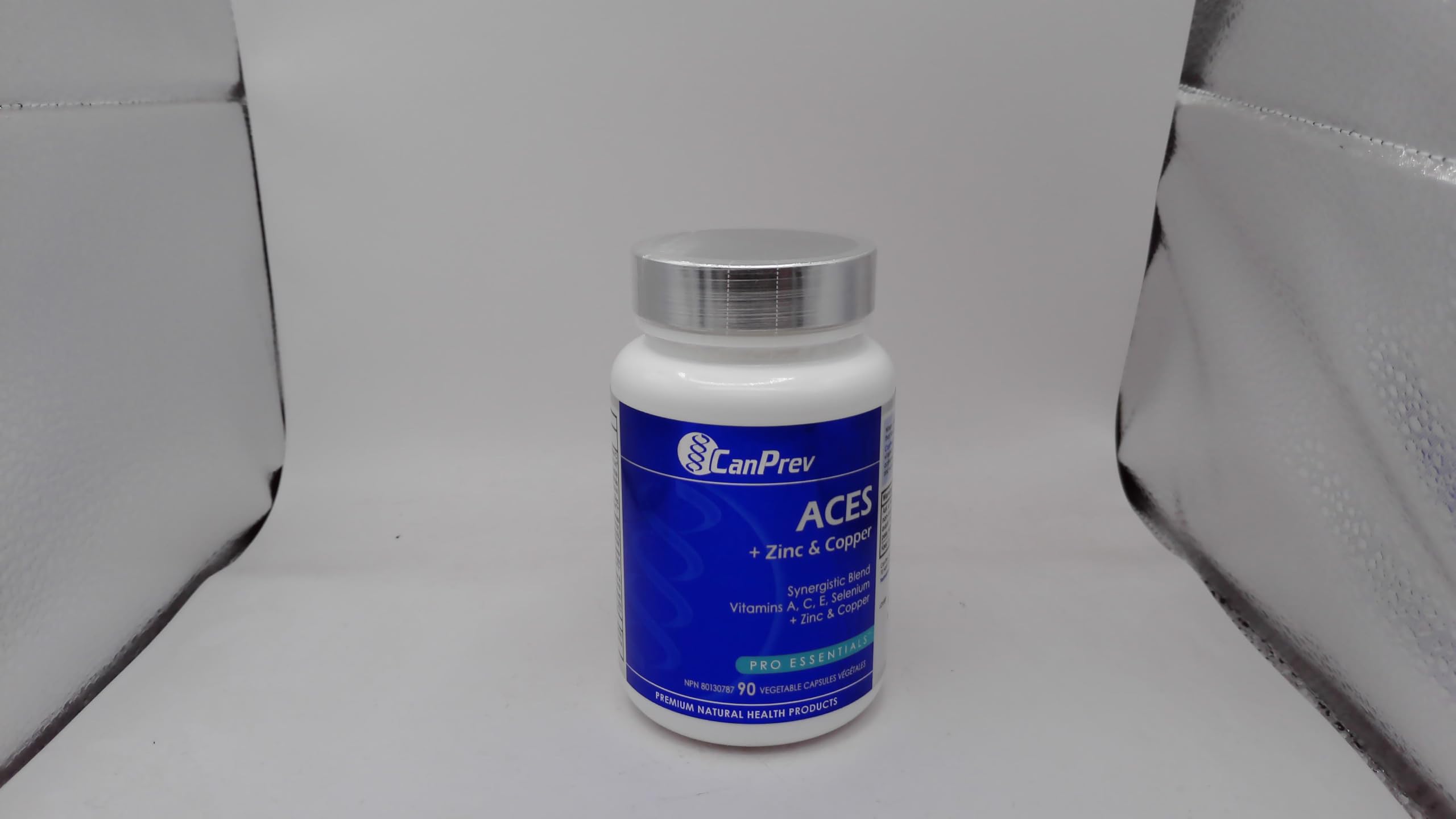 CanPrev ACES + Zinc & Copper 90 Veg Capsules, 90-Day Supply, Complete Antioxidant Blend with Vitamins A, C, E, Selenium & Zinc, Supports Skin Radiance, Energy, Cellular Vitality, Vegan and Gluten-Free