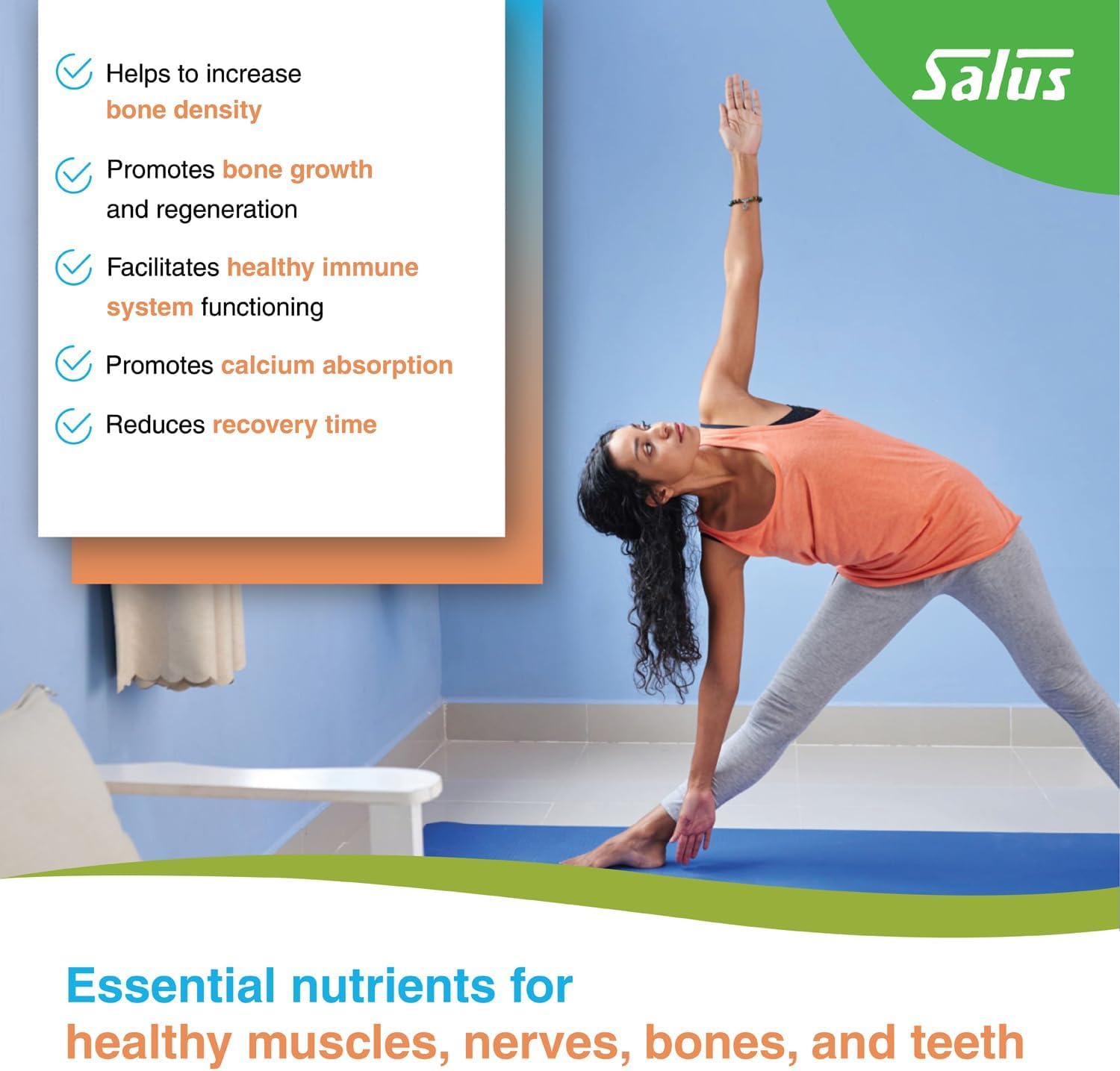 Salus Calcium Magnésium 250ml | Sans gluten, casher, sans OGM et végétarien