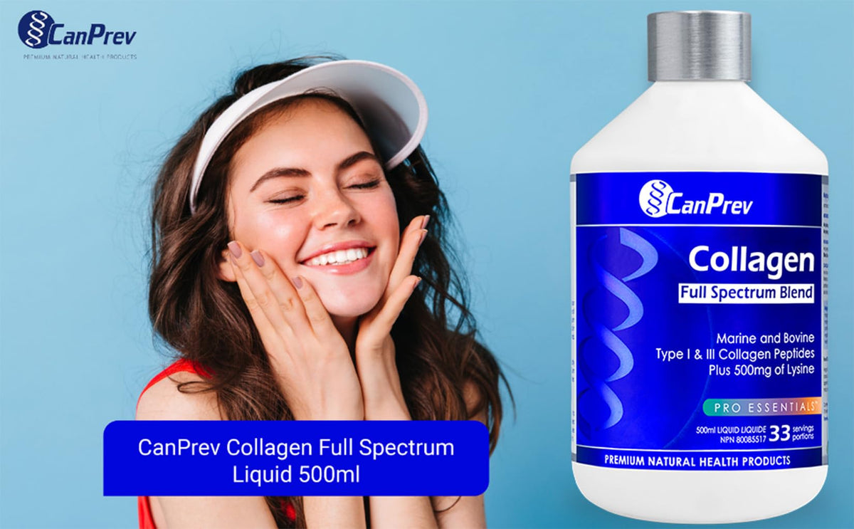 CanPrev Liquid Collagen, Marine & Bovine, Unflavoured, 500 ml, 33 Servings
