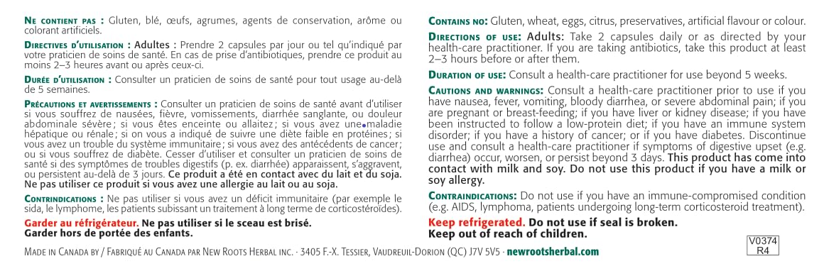 New Roots Herbal Probiotiques Urgence SCI 10 Milliards+