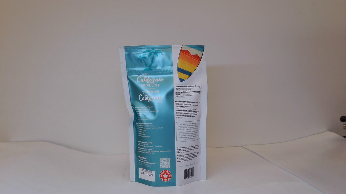 Gandalf Organic Spirulina Powder, 3rd Party Verified, No Additives, 150g