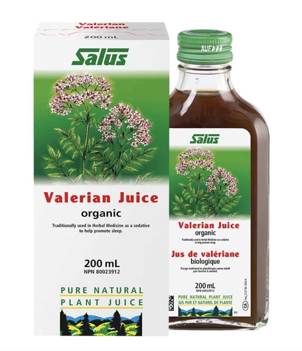 Salus Valerian Fresh Plant Juice | Natural Sleep Aid Promotes Deep Sleep and Anxiety Relief | Calming Support| Herbal Supplement Relax Body and Mind | Organic Valerian Root and Herb | Vegan