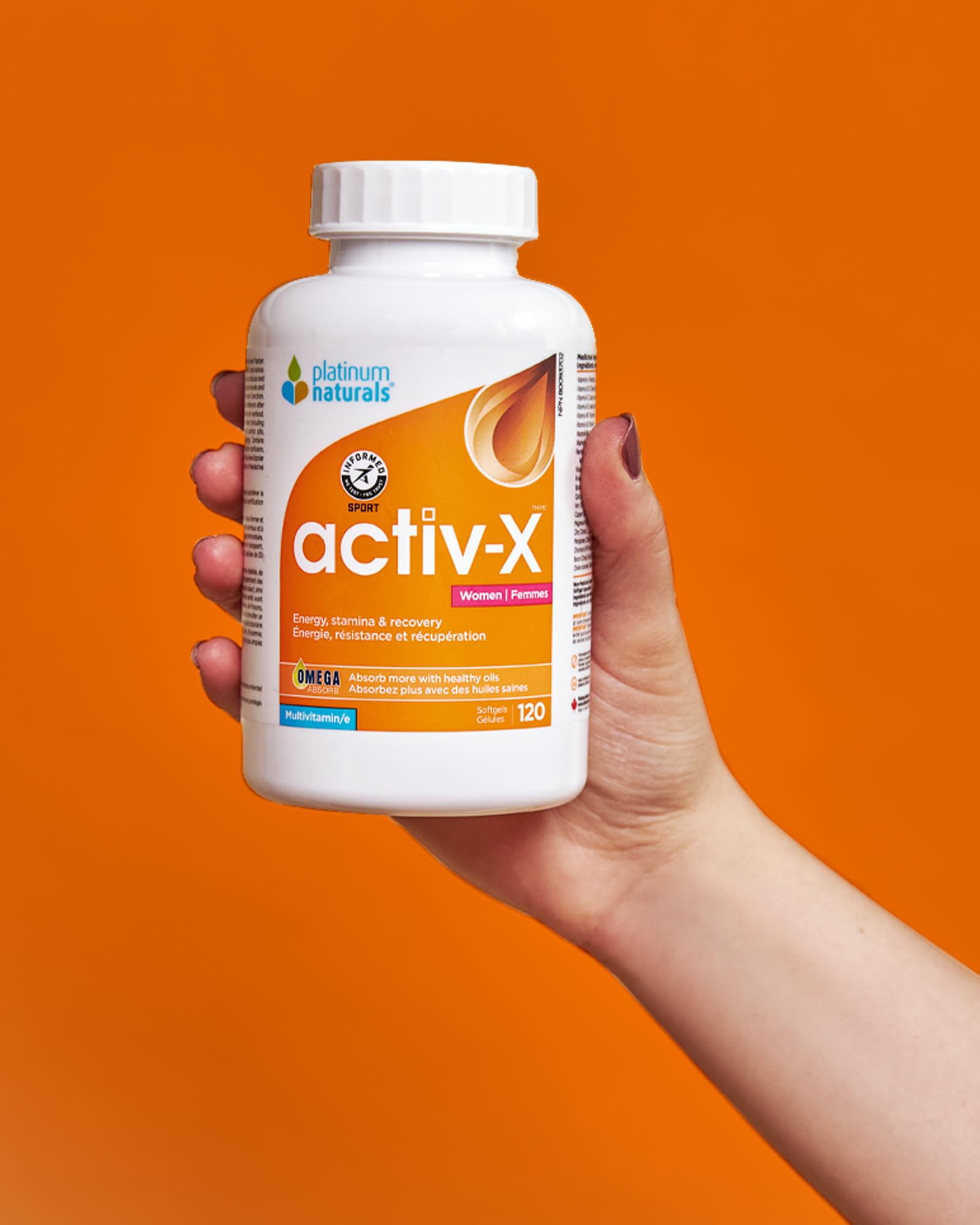 Platinum Naturals - activ-X pour Femmes | Énergie | Endurance | Récupération