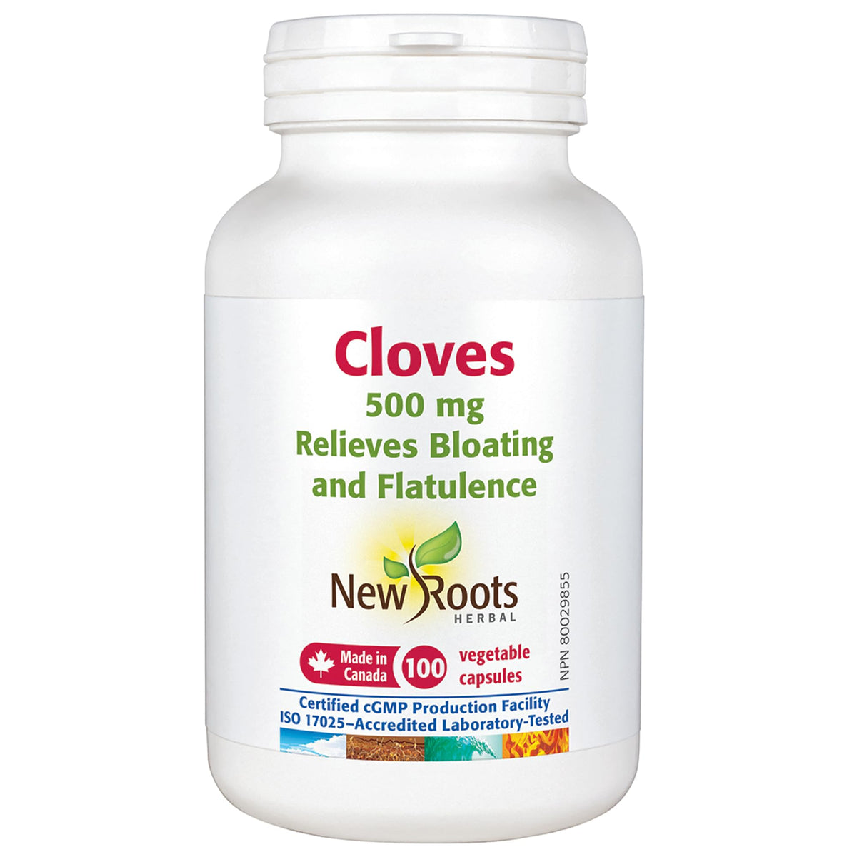 New Roots Herbal Clove Capsules, 500mg, 100 Veg Capsules, 100-Day Supply