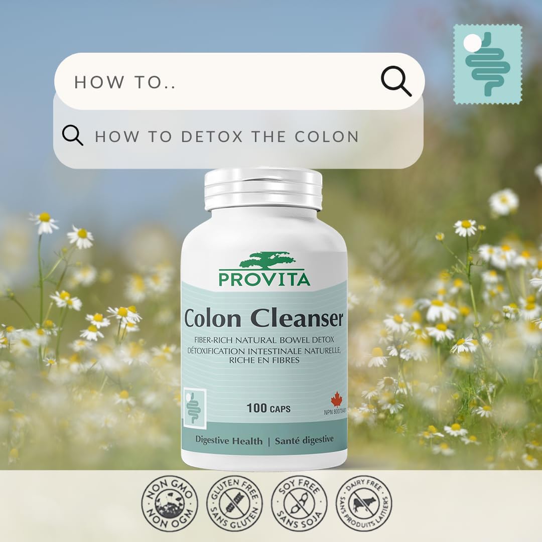 Nettoyant deux points Provita : formule à base de plantes pour la détoxification, le maintien de la régularité et l'expulsion des parasites (100 gélules)