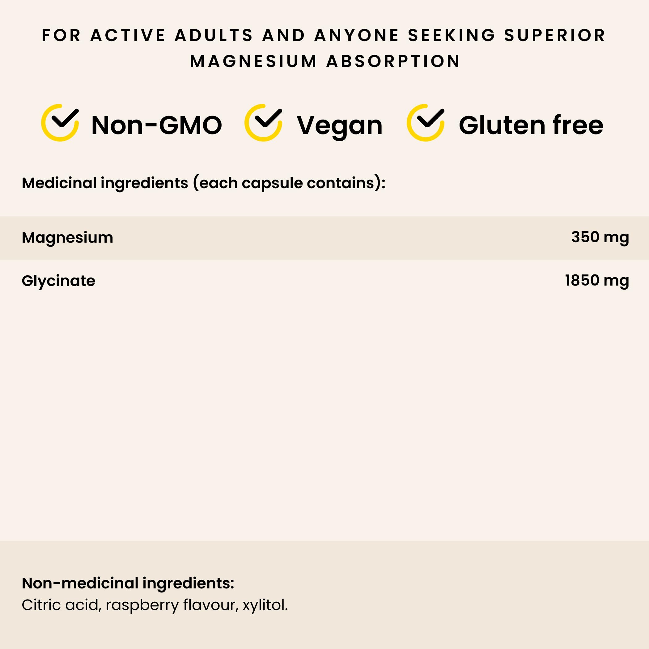 PURICA - Magnesium Bisglycinate - Raspberry