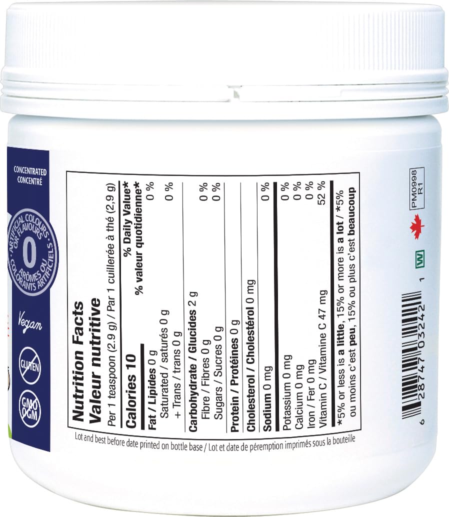 New Roots Herbal - Children's Elderberry Juice Powder with Rich in Vitamin C, 100g 34-Servings - 160+ Berries Per Portion, Pure Elderberry Supplement for Kids - Overall Wellness for Children - Vegan