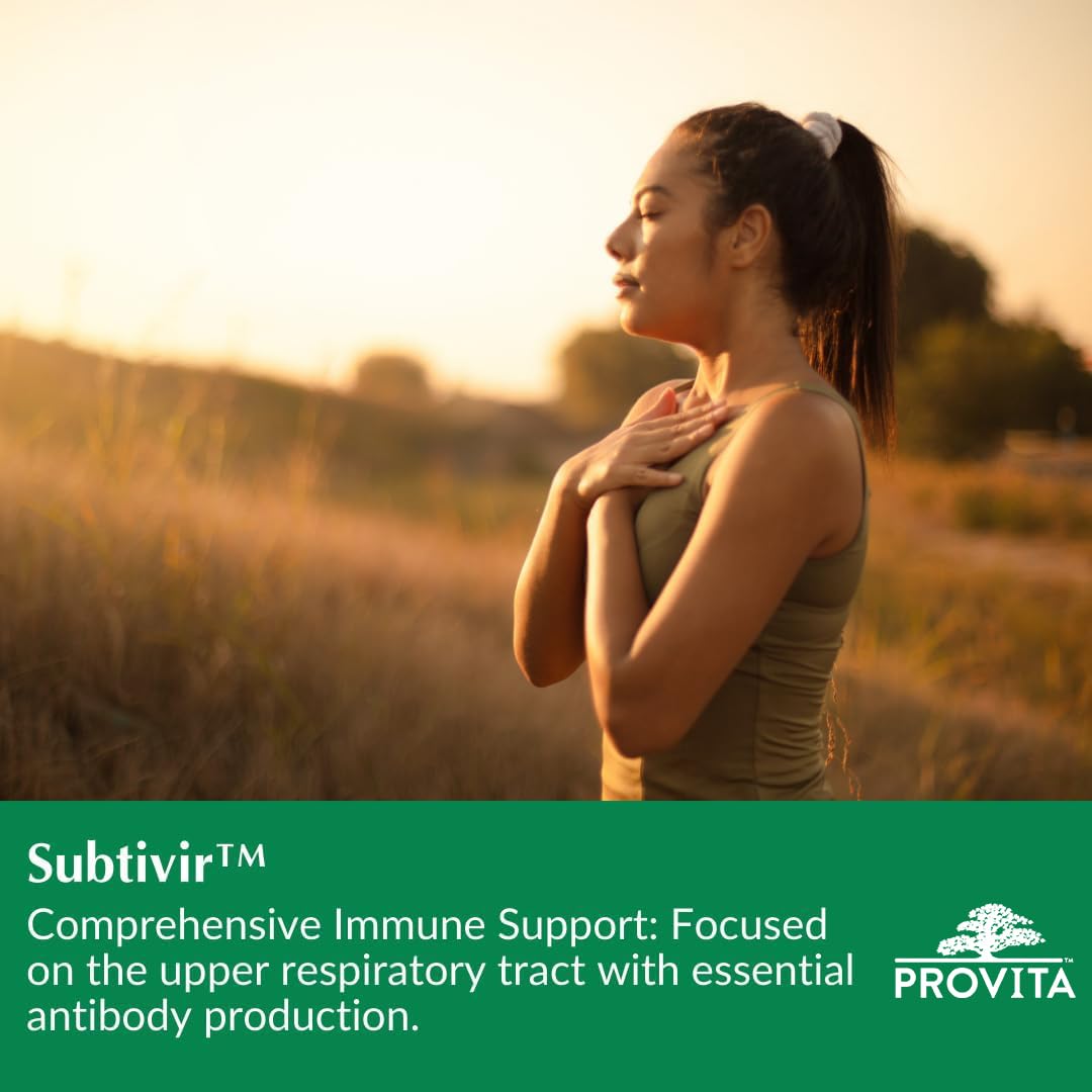 Provita Subtivir™ : Stimulateur immunitaire supérieur pour les voies respiratoires - Stimule la production d'anticorps et cible les agents pathogènes respiratoires (60 gélules)