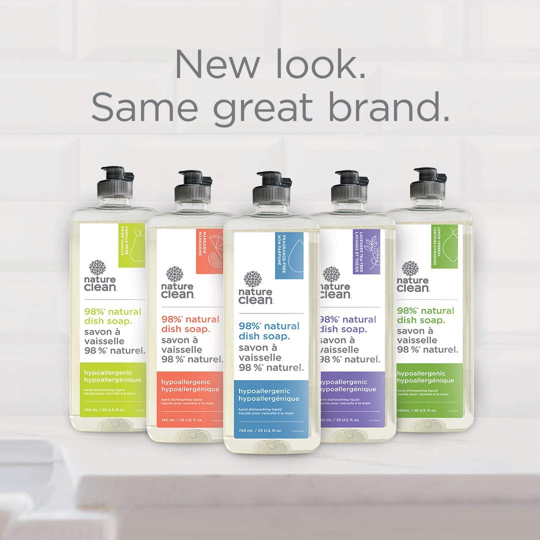 Nature Clean Natural Hypoallergenic Dish Liquid 740 ML (Mandarin Grapefruit)