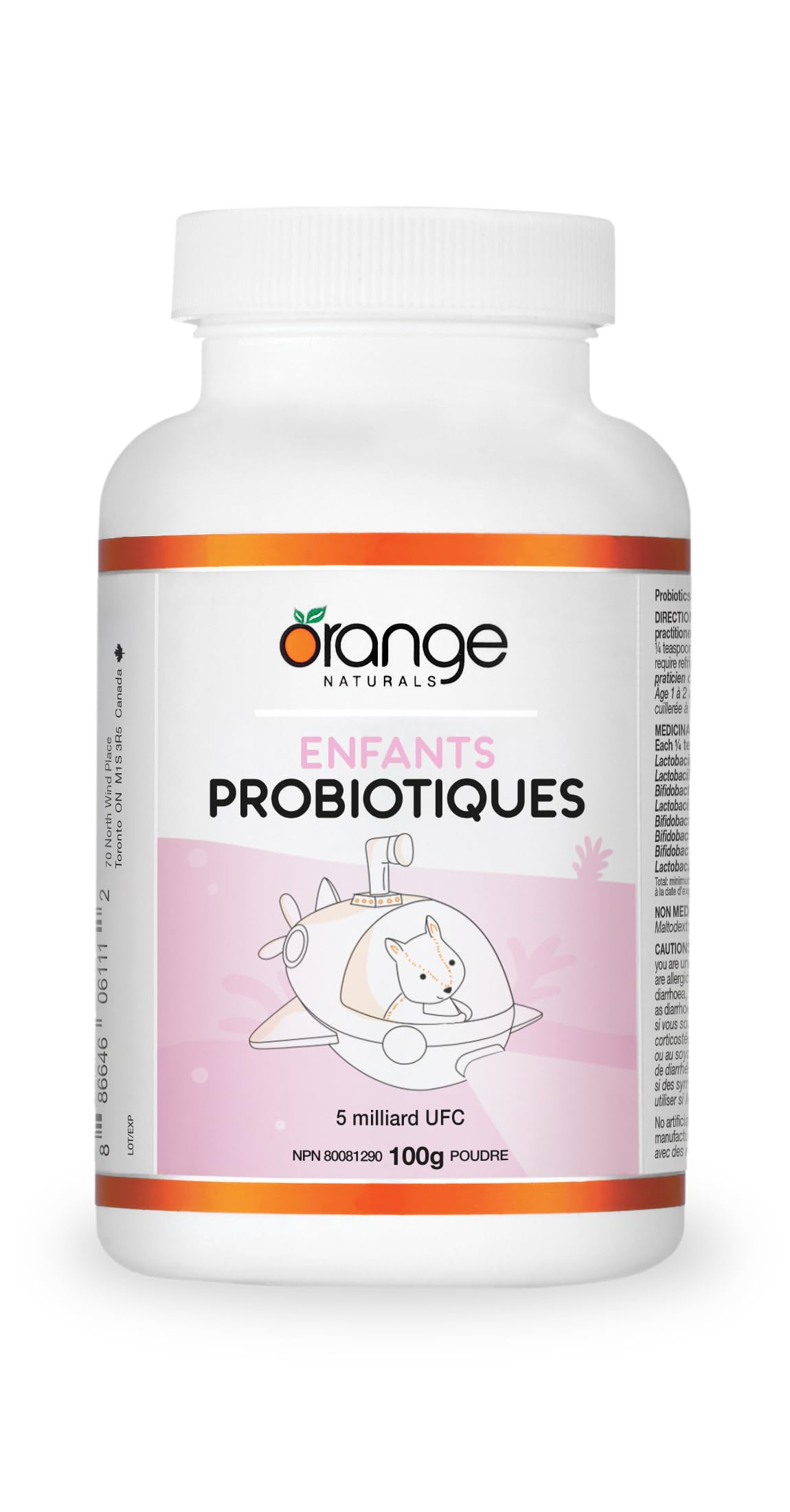 Orange Naturals - Probiotic Powder toddler-teen 5 billion CFU, 100g