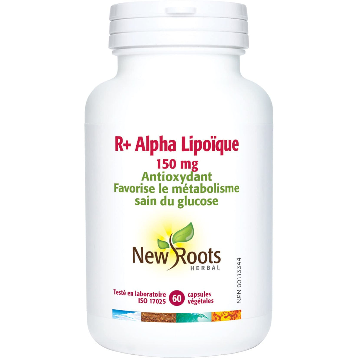 New Roots Herbal R Alpha Lipoic Acid Capsules, 150 mg, 60 Caps, Non GMO