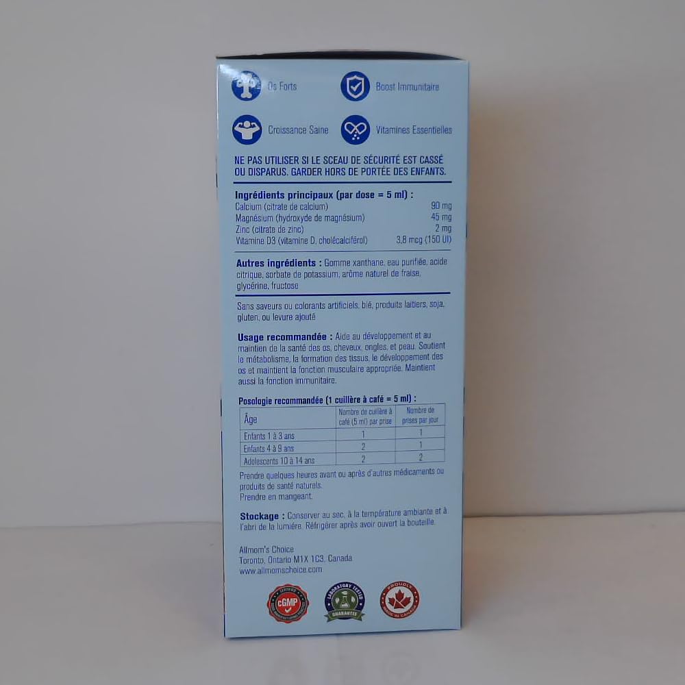 AllMom's Choice Ca + Mg + Zn with Vitamin D3
