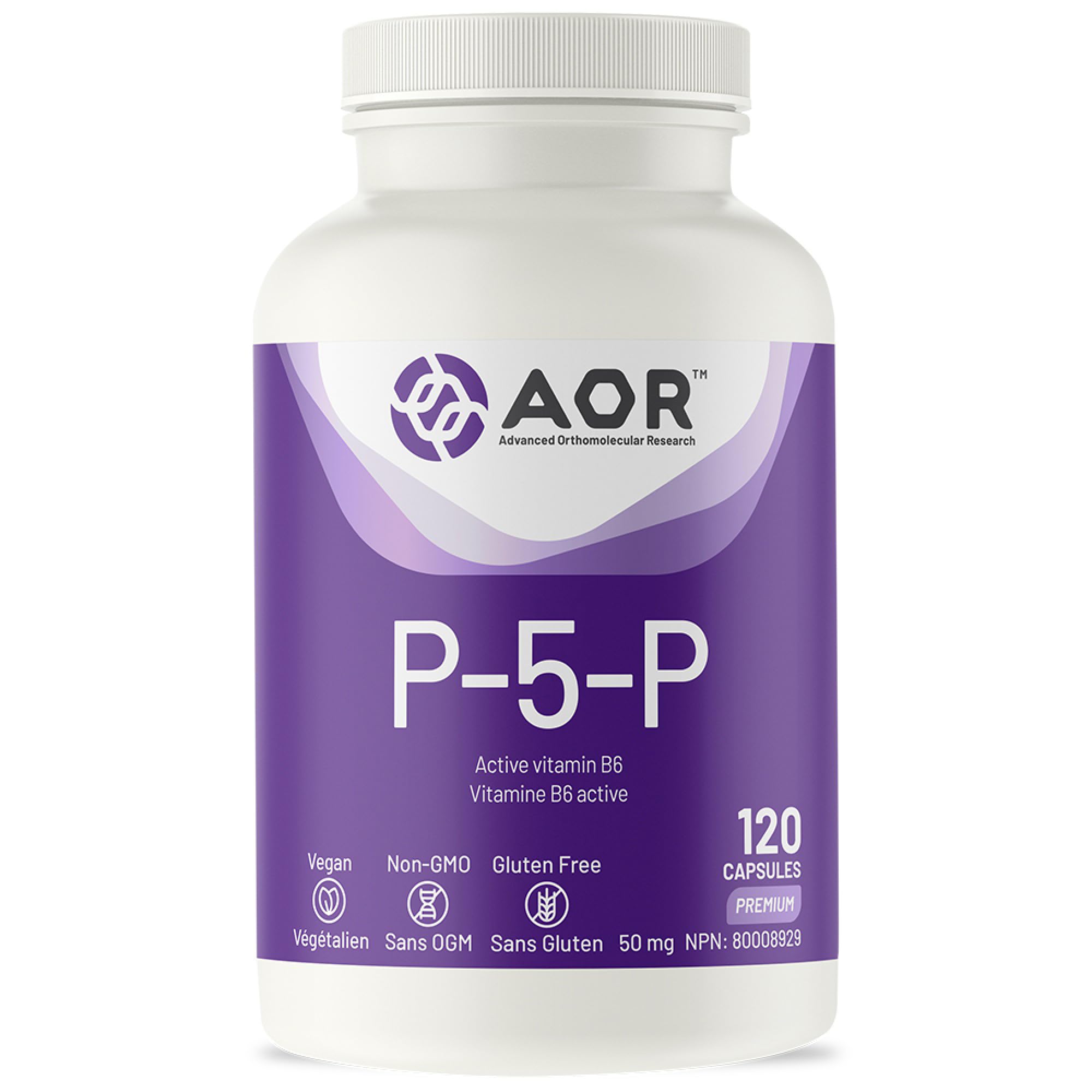 AOR P5P Complément de Vitamine B6 50 mg