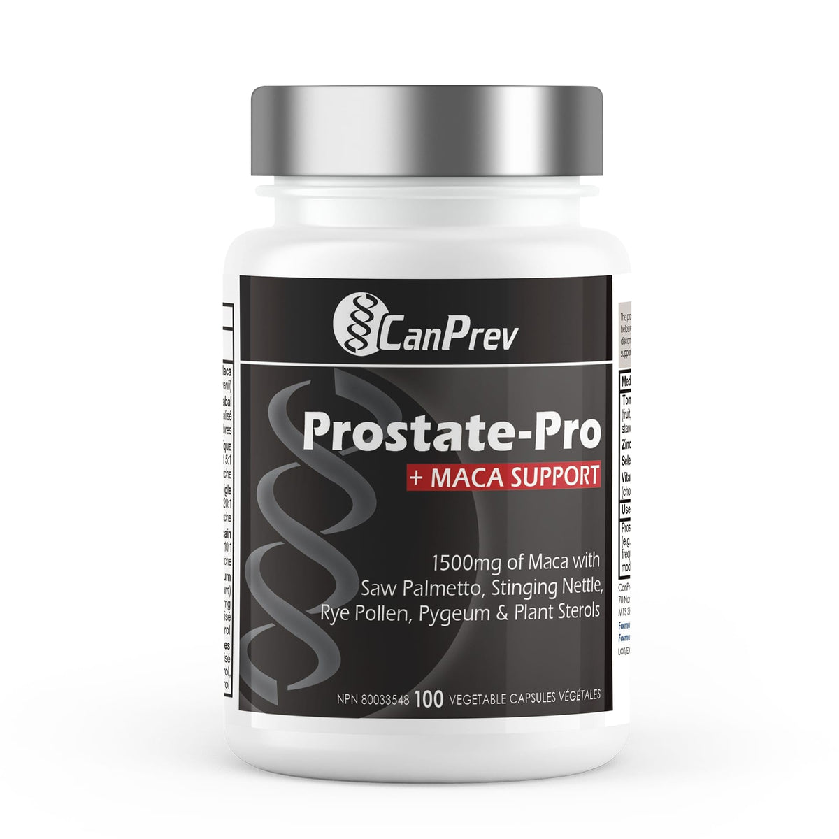 CanPrev Prostate Maca Support Capsules, Vitamin D3, Zinc, 100 Capsules
