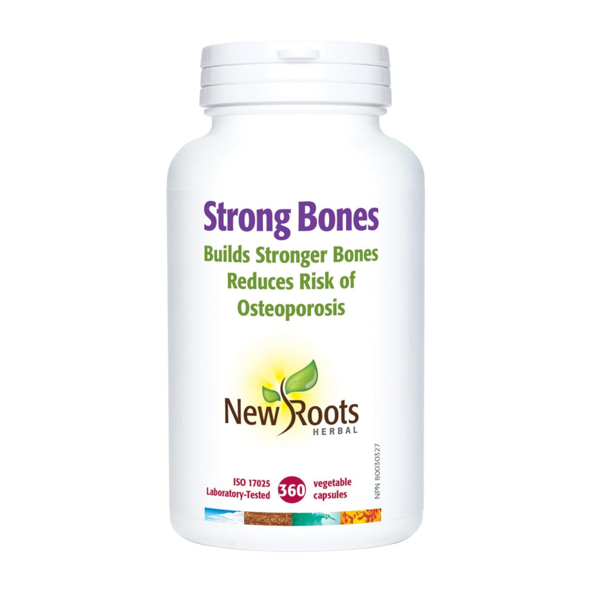 New Roots Herbal Strong Bones Calcium Supplement, 360 Caps, 180 Day Supply