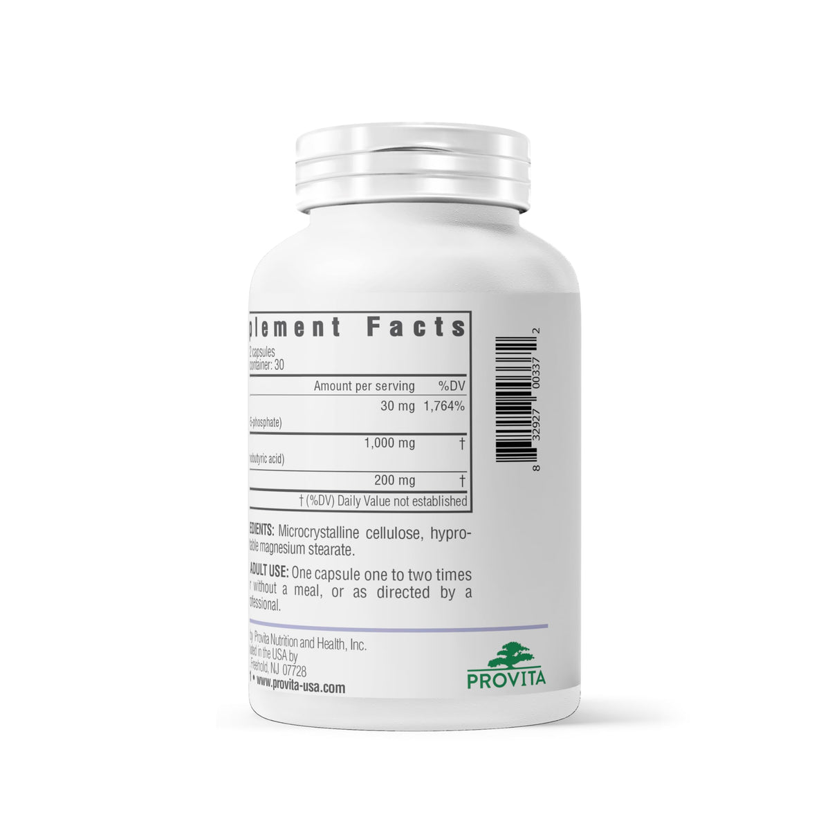 Provita GABA 500mg with L-Theanine & Vitamin B6 (P-5-P) | Natural Sleep Support & Relaxation Aid | Vegan, Non-GMO | Stress Support Supplement for Adults | NPN 80137872