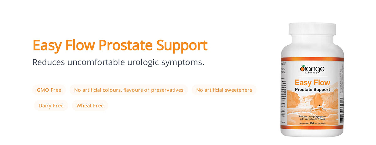 Orange Naturals Easy Flow Prostate Supplement, Saw Palmetto, 120 Caps