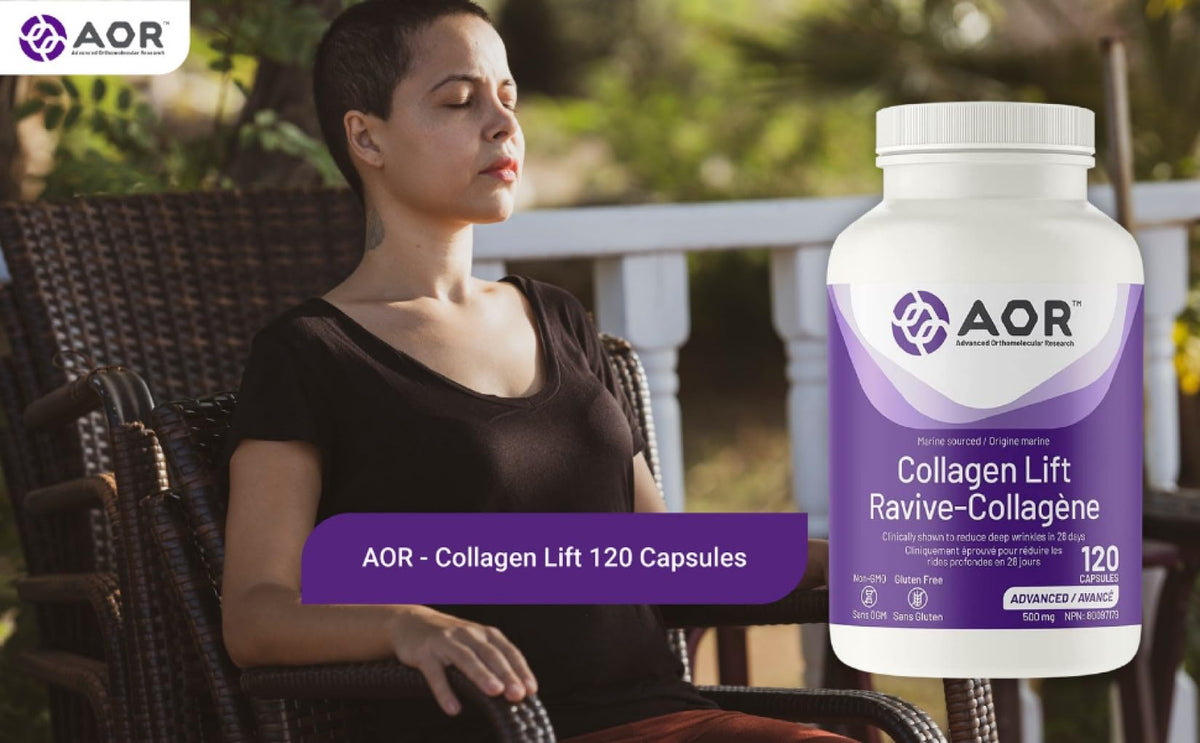 AOR Collagen Lift Hydrolyzed Collagen Capsules, 120 Capsules, 30 Day Supply