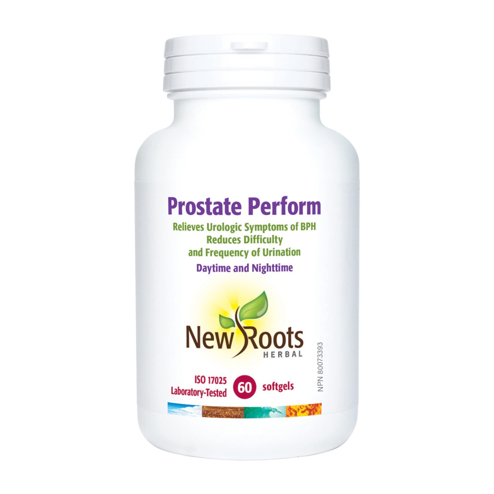 New Roots Herbal Prostate Perform, 60 gélules, cure de 30 jours – Enrichi en bêta-sitostérol, palmier nain, lycopène, ortie dioïque et vitamine E – Soutien du bien-être de la prostate et de la fonction urinaire