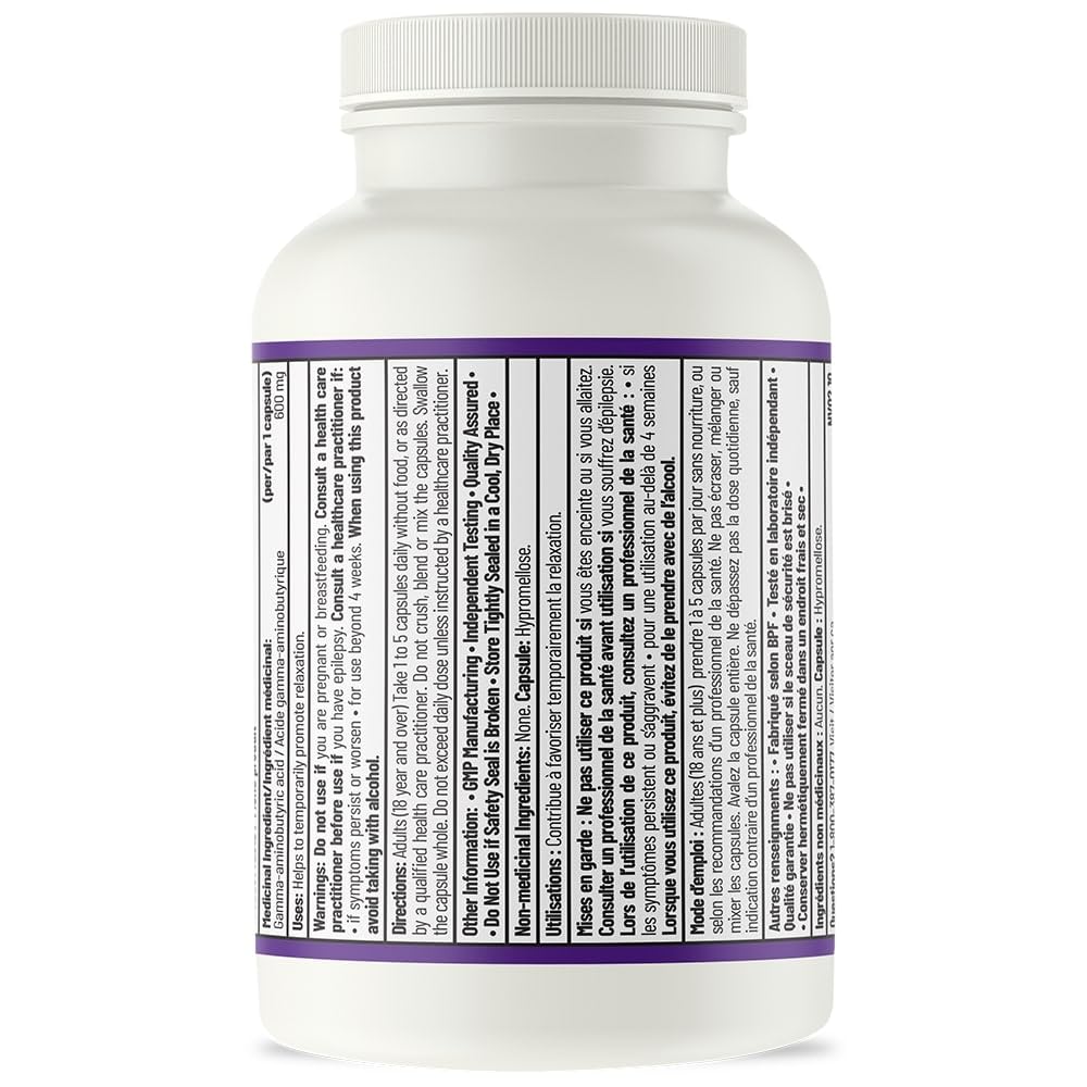 AOR GABA 600mg Complément d'Acide Gamma-Aminobutyrique