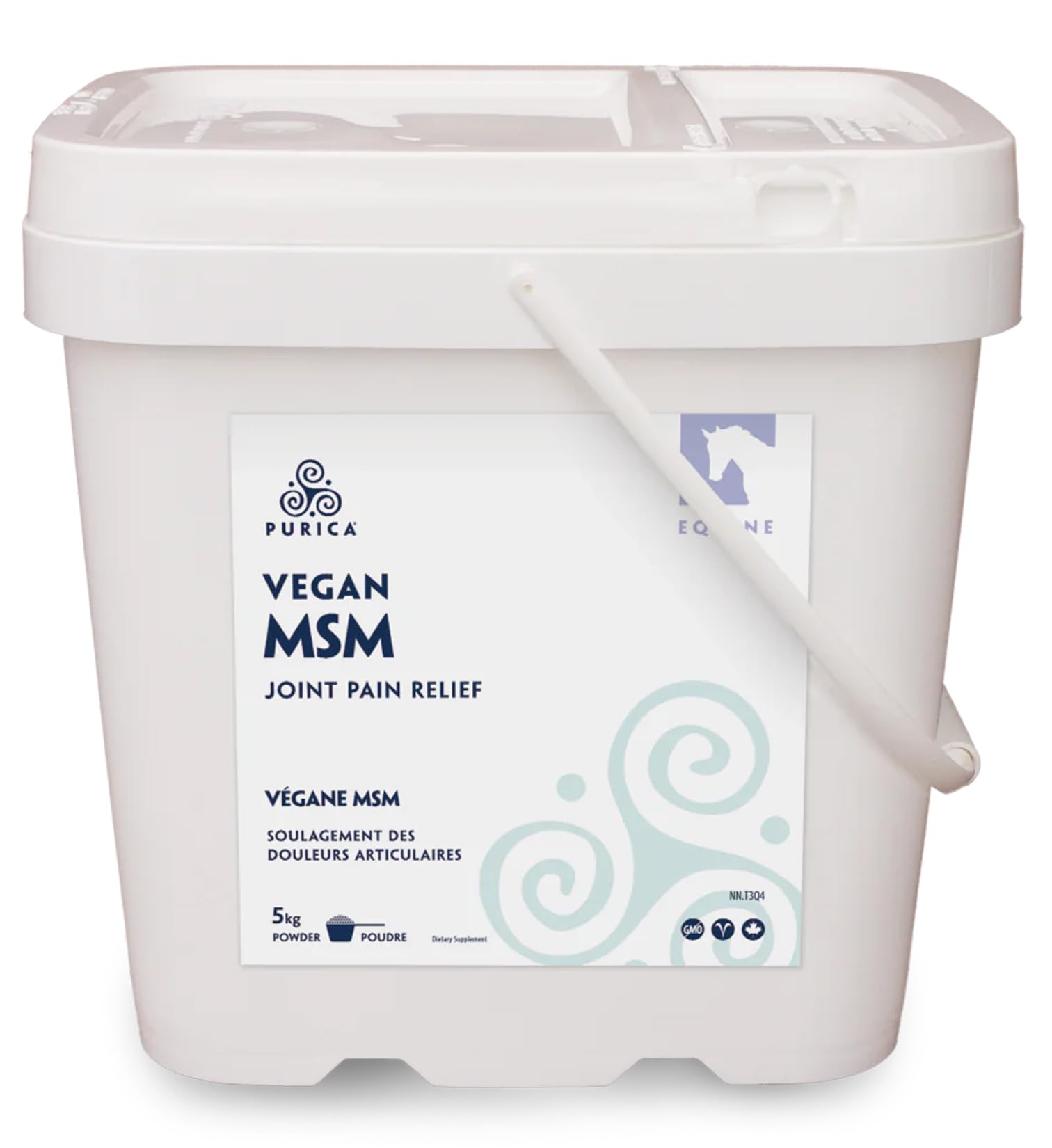 PURICA Équin MSM Végétalien en Poudre - Supplément Pur & Organique pour Chevaux pour le Soutien Articulaire, 1kg