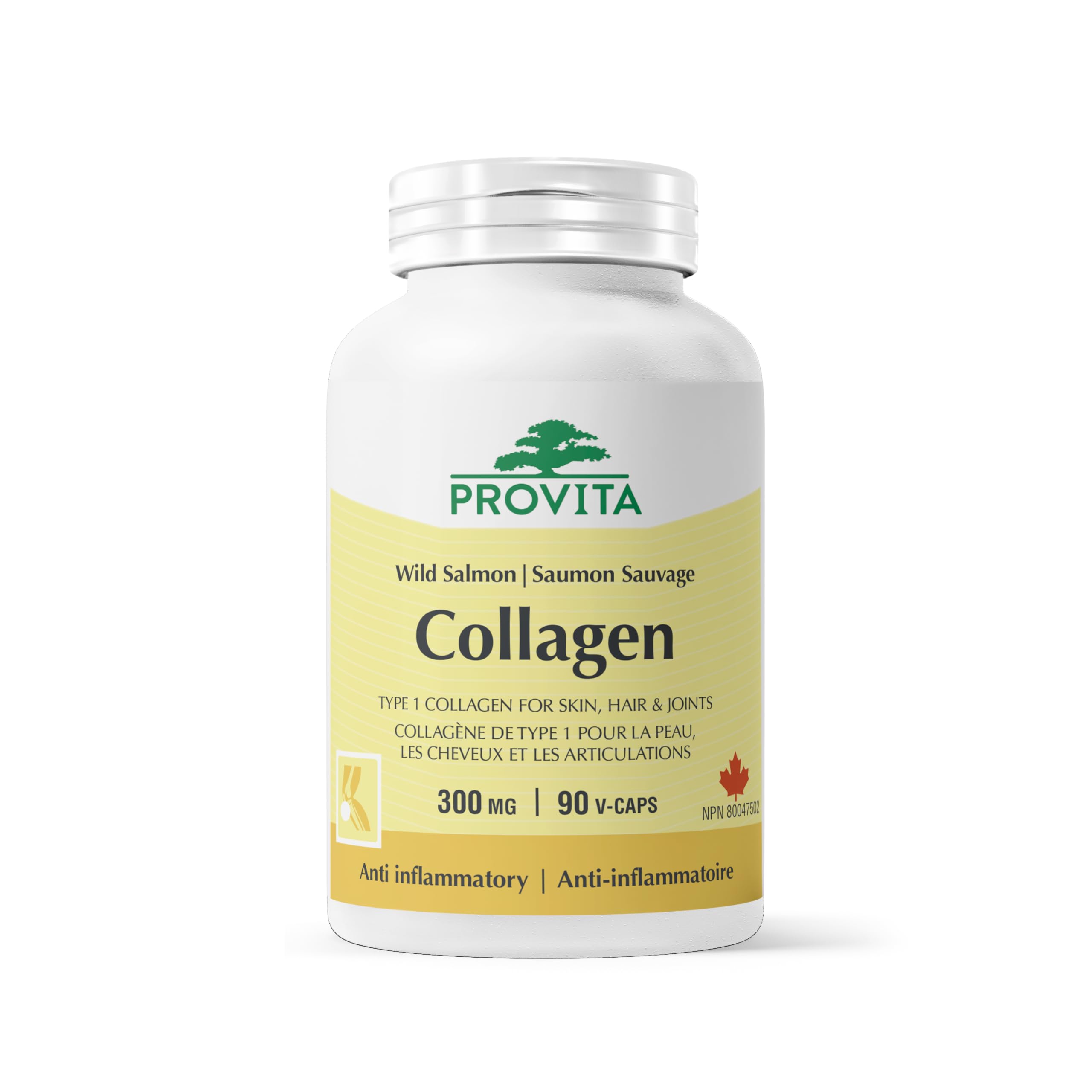 Wild Salmon Collagen by Provita Nutrition (Canadian Made) 90 Capsules