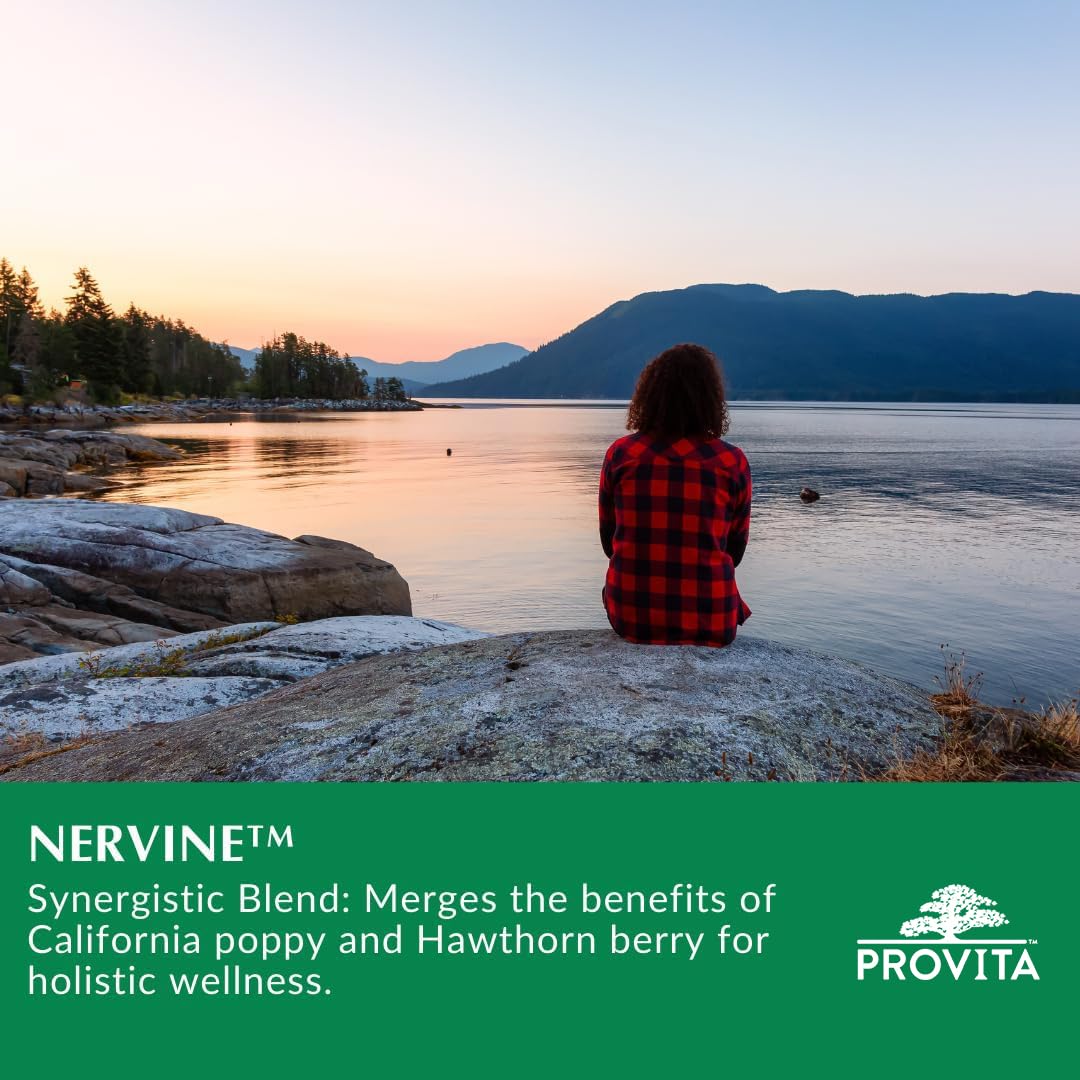 Provita Nervine : Soutien Herbal contre le Stress, l'Anxiété et les Troubles du Sommeil (60 Gélules)