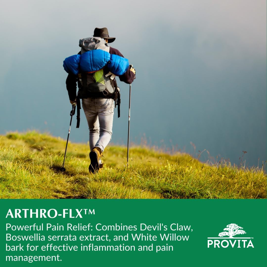 Provita Arthro-FLX Forte : Soutien optimal pour la santé des articulations - Soulage l'arthrose et les douleurs articulaires, améliore la mobilité (120 gélules)