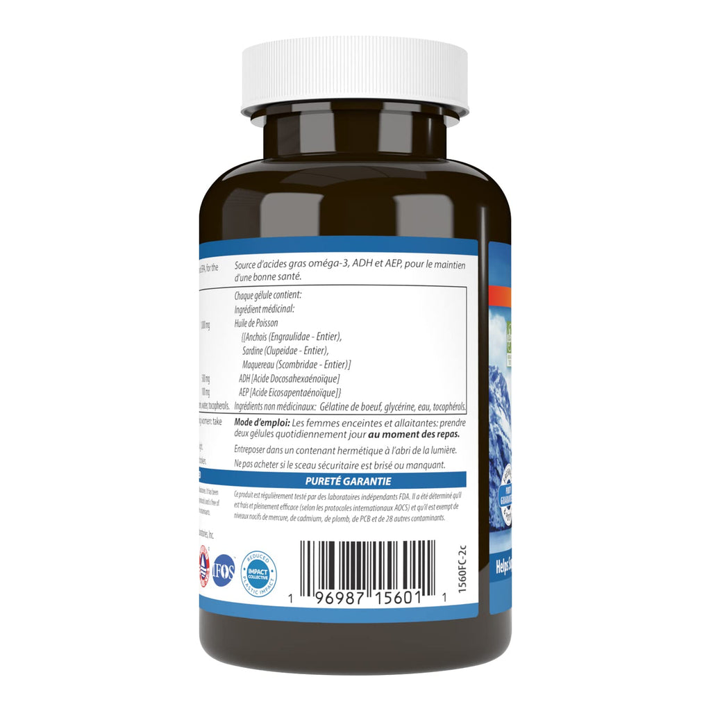 Carlson - Mother's DHA, 1,000 mg DHA, Healthy Baby and Mom, Prenatal Support, Sustainably Sourced, 60 Softgels