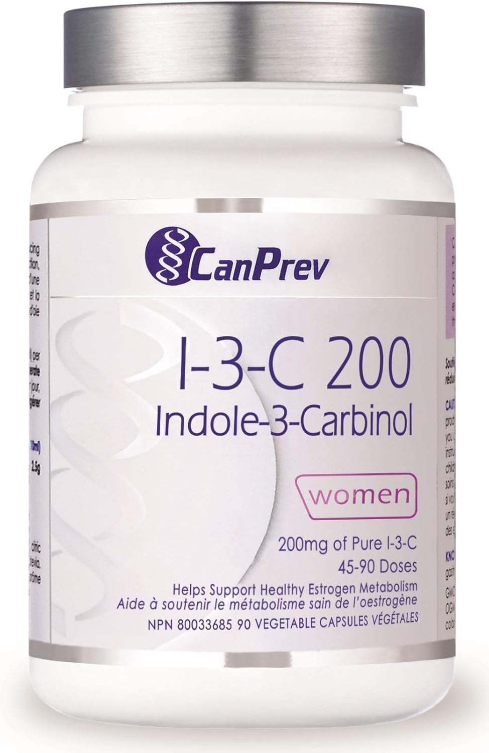 CanPrev Vegan Capsules, Indole-3-Carbinol 200mg, Canadian Made, 90 Capsules